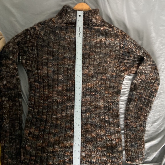 Mr. Porter Mock Turtle Neck Sweater Knitted Wool & Cashmere Size M - Picture 9 of 14